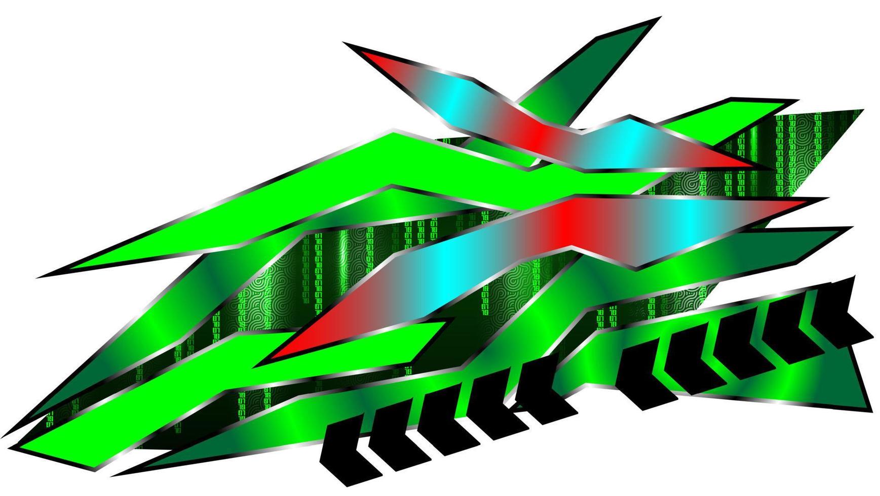 flujos verticales de matriz verde. fondo de pantalla binario verde oscuro. codificación de datos globales de la computadora. vector