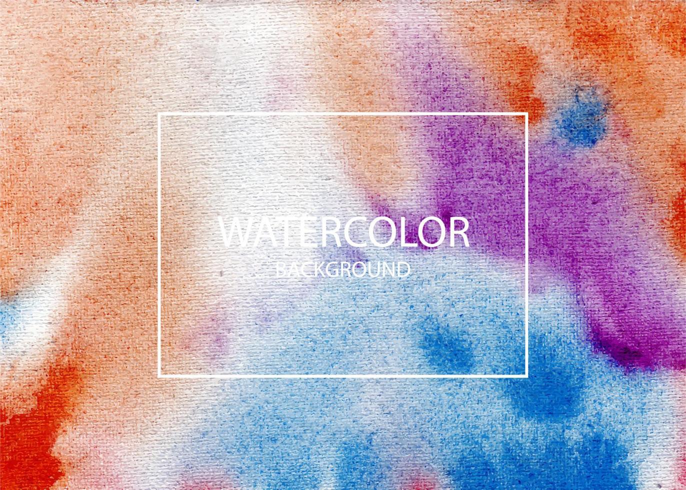 Handmade Watercolor Texture Background Vector, Colorful handmade Abstract Background vector