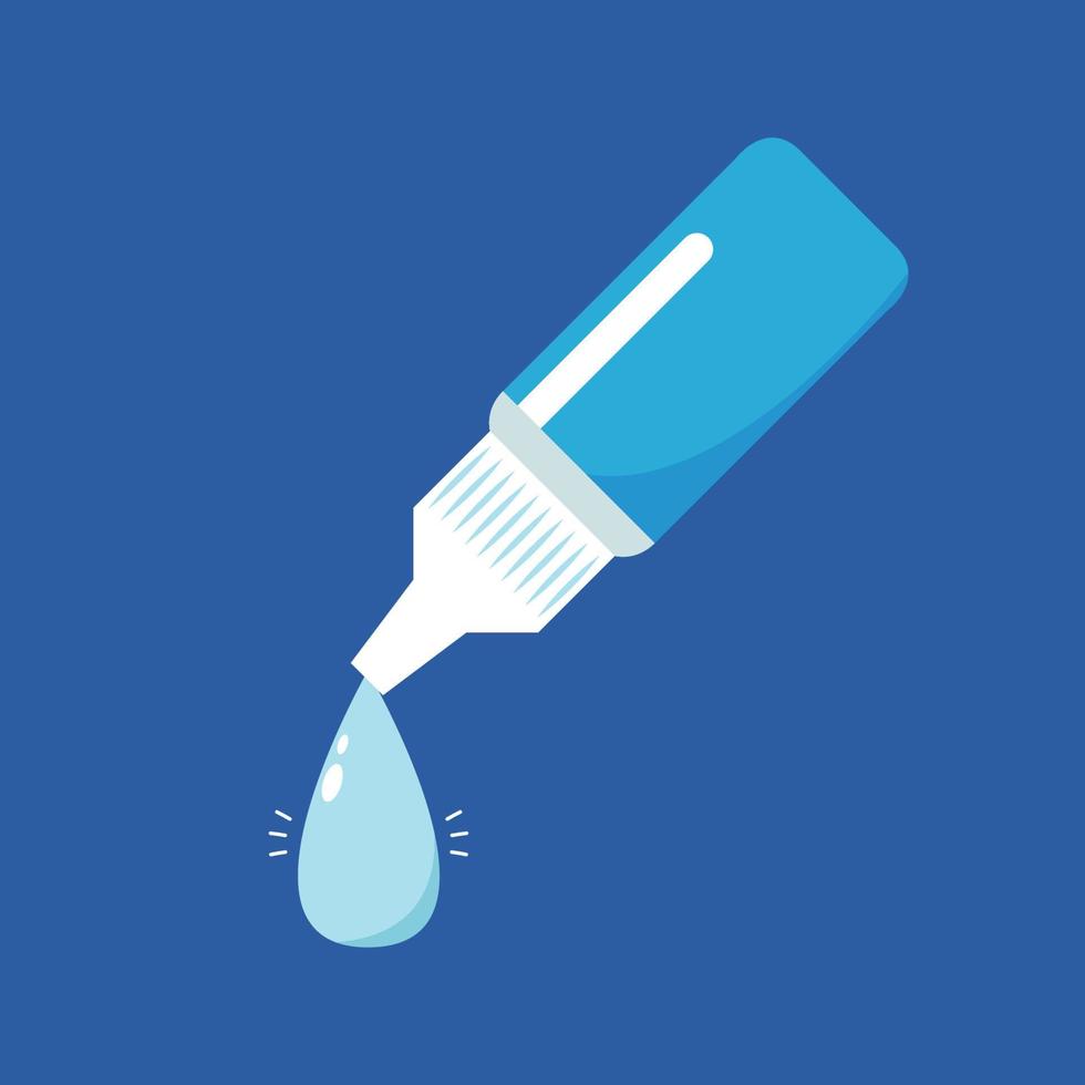 Eye drops vector. Eye drops cartoon vector. vector