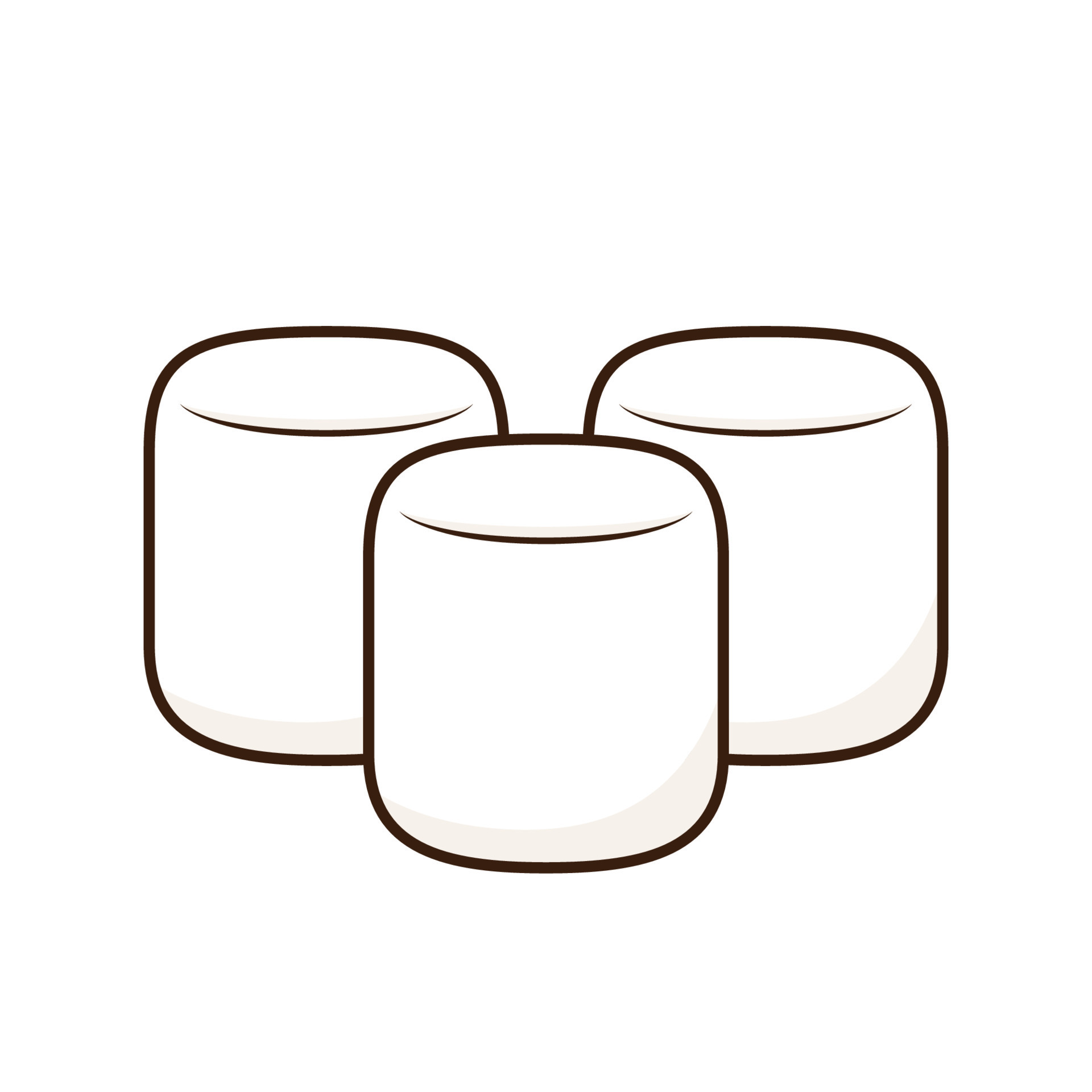 Marshmallow cartoon vector. Marshmallow logo design. Marshmallow icon.  8128764 Vector Art at Vecteezy