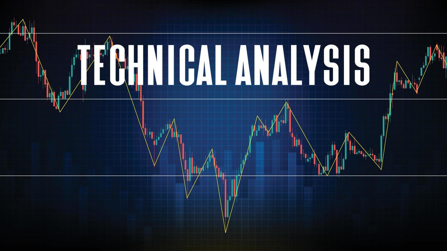 abstract background of technical analysis trading stock market