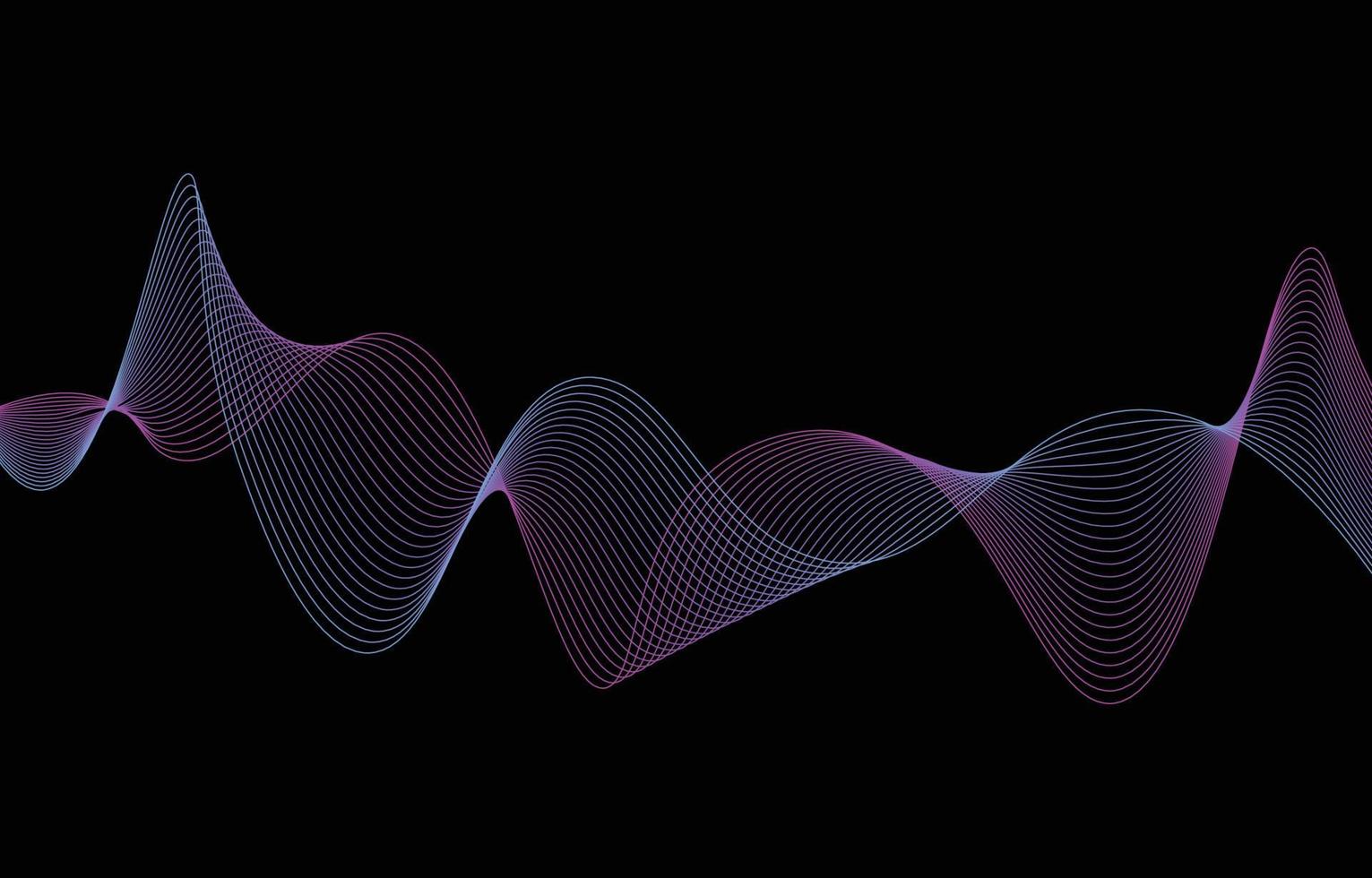Abstract background, line wave element, sound spectrum equalizer wallpaper, vector futuristic particle technology illustration.