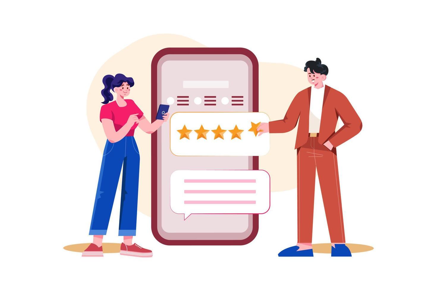 Online Survey For Customer Feedback vector