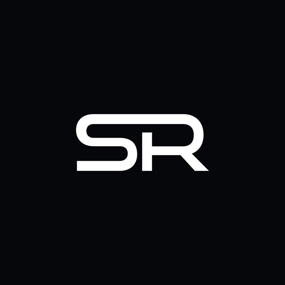 archivo de vector libre de logotipo de letra sr