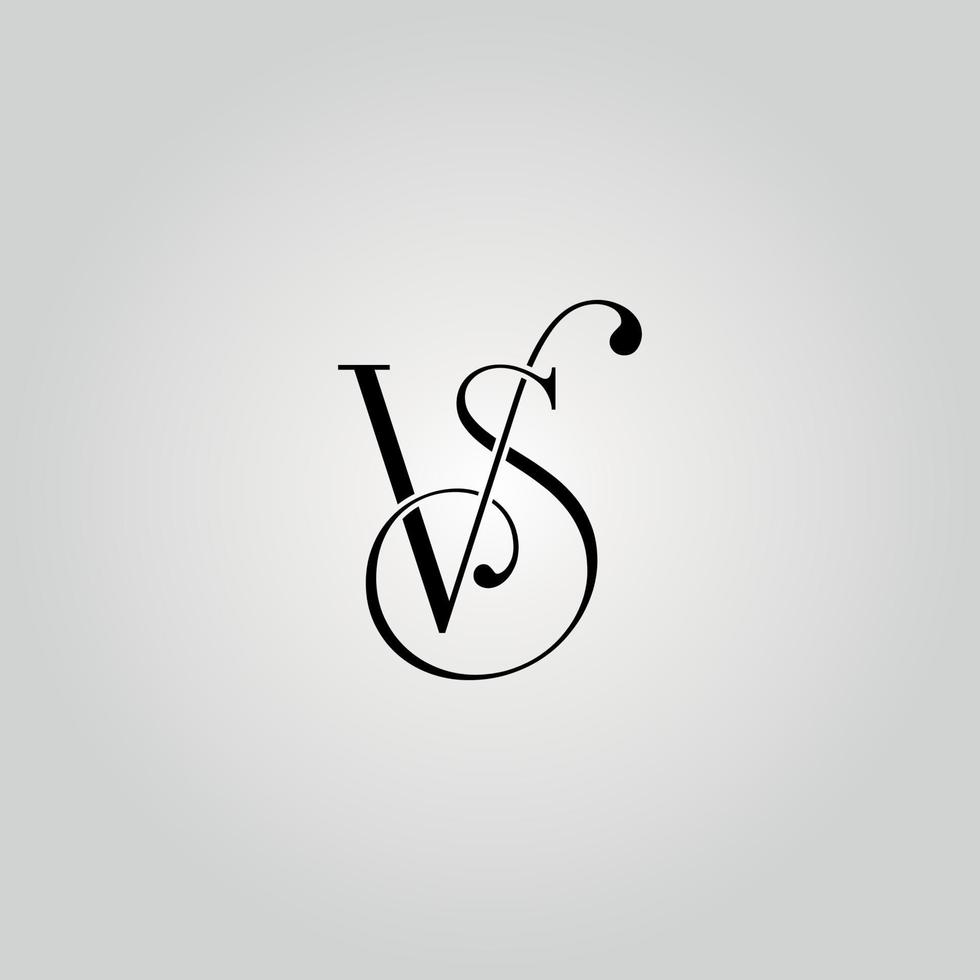 archivo de vector libre de diseño de logotipo de carta vs