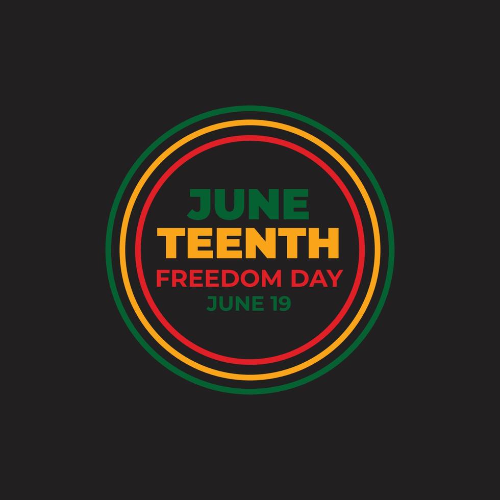 Juneteenth African-American Freedom Independence Day. Freedom or Emancipation day. Design for Banner, Background and others. Vector illustration