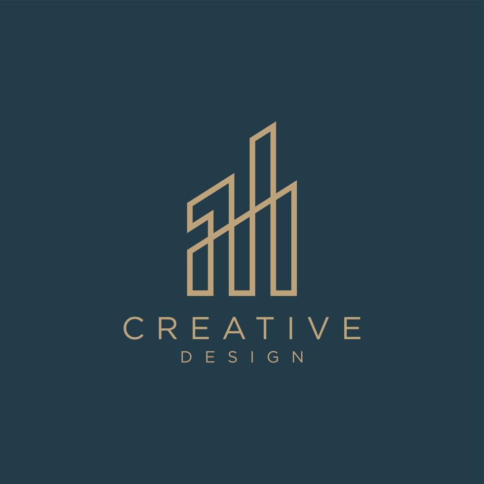 Real Estate luxury logo free vector template