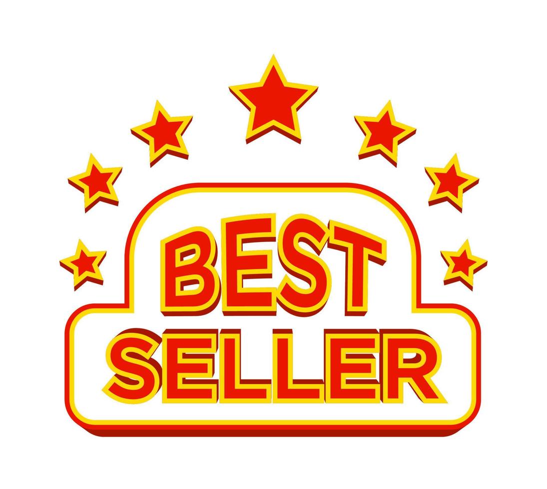 best seller banner vector