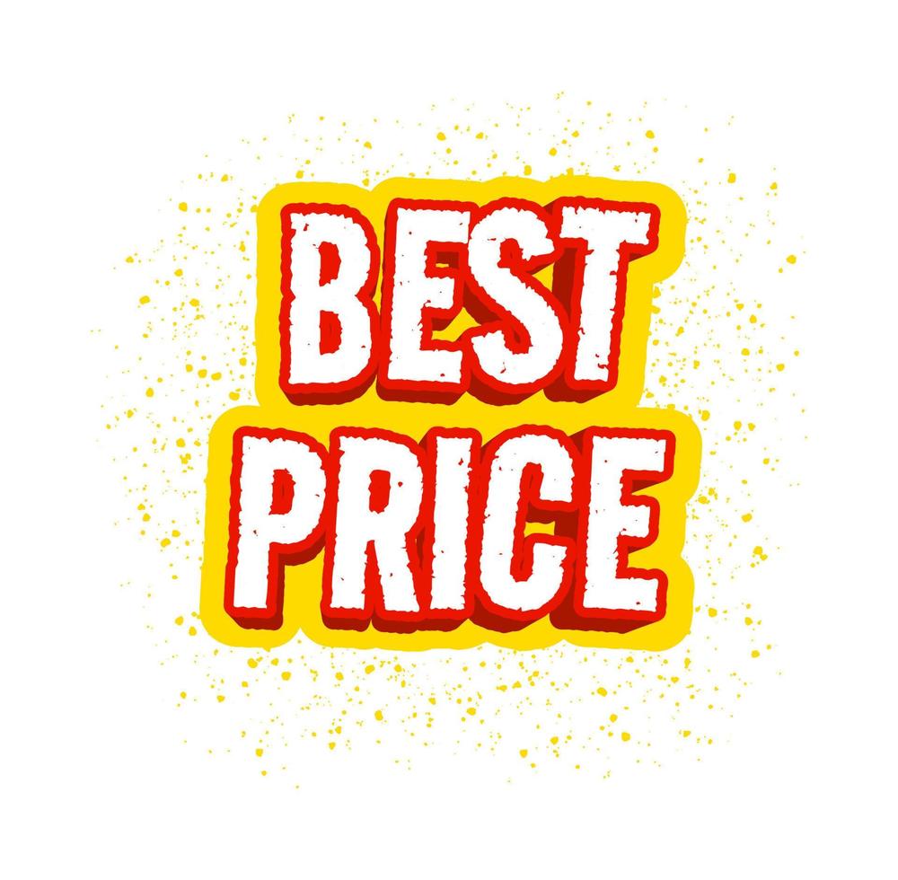 best price banner vector