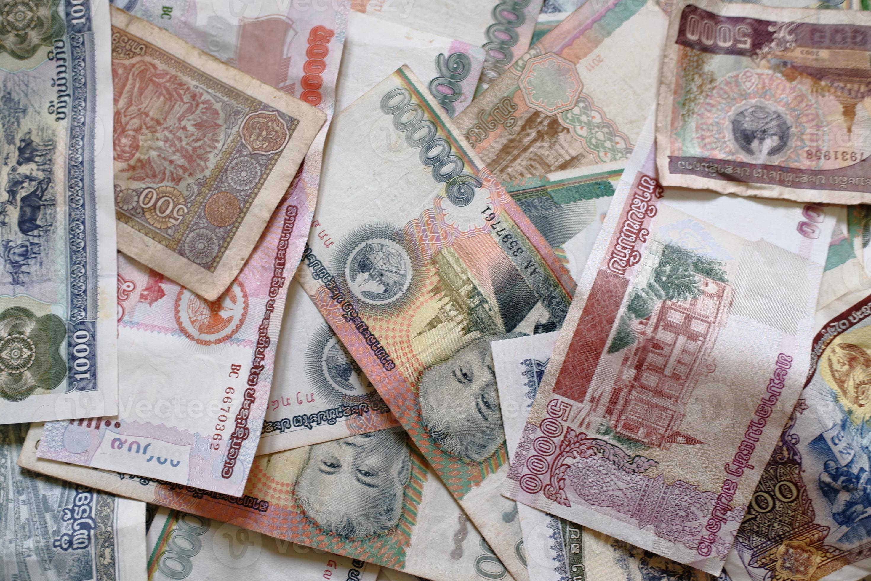 fondo-de-billetes-de-kip-de-laos-fondo-de-dinero-moneda-de-laos-kip