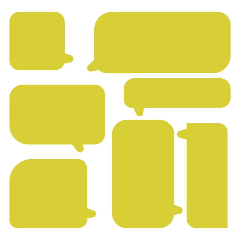 Set speech bubbles on white background. chat box and doodle message or communication icon Cloud speaking for comics and minimal message dialog vector