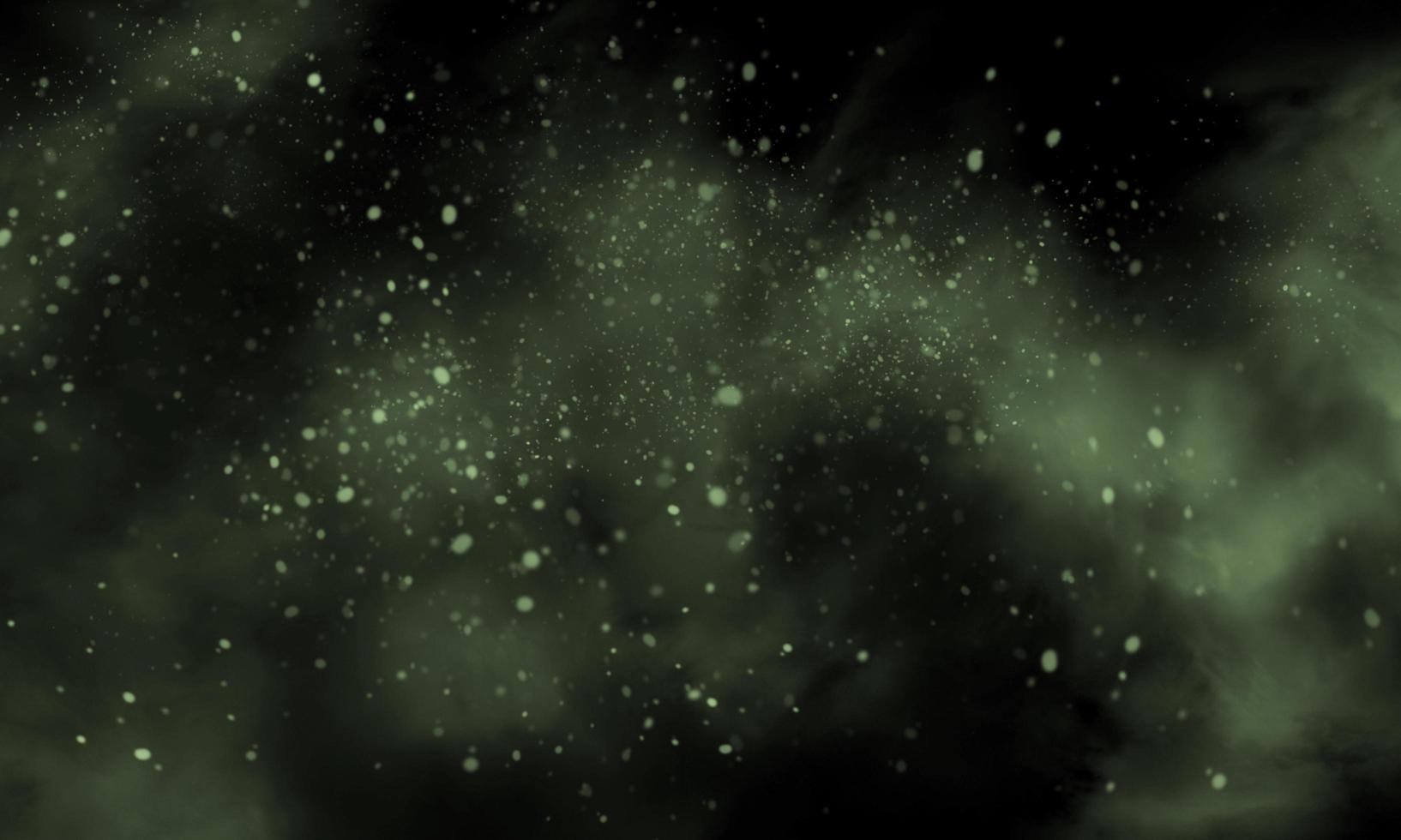moss color smoke on black background photo
