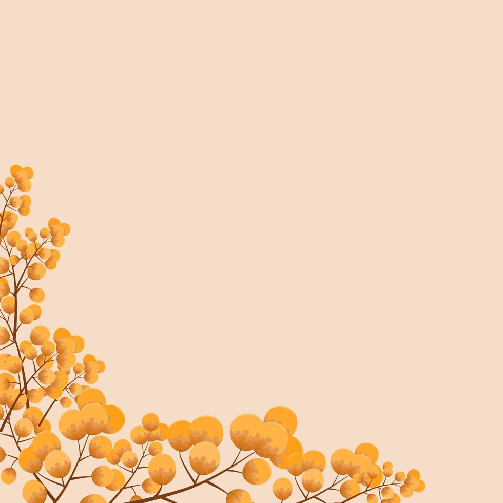 fondo de otoño con hojas de color amarillo dorado. concepto de caída, para papel tapiz, postales, tarjetas de felicitación, páginas web, pancartas, ventas en línea. ilustración vectorial vector