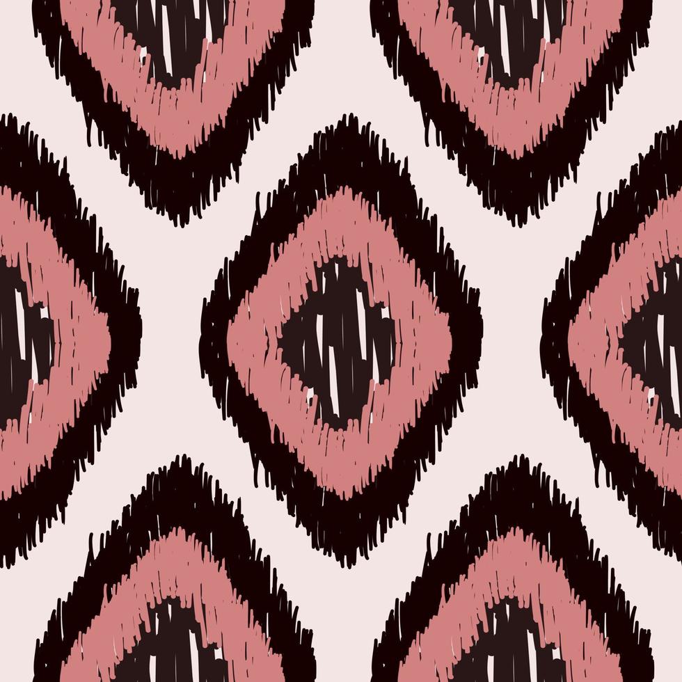 ikat de patrones sin fisuras geométrico étnico oriental bordado tradicional style.design para fondo, alfombra, estera, papel pintado, ropa, envoltura, batik, tela, ilustración vectorial. vector