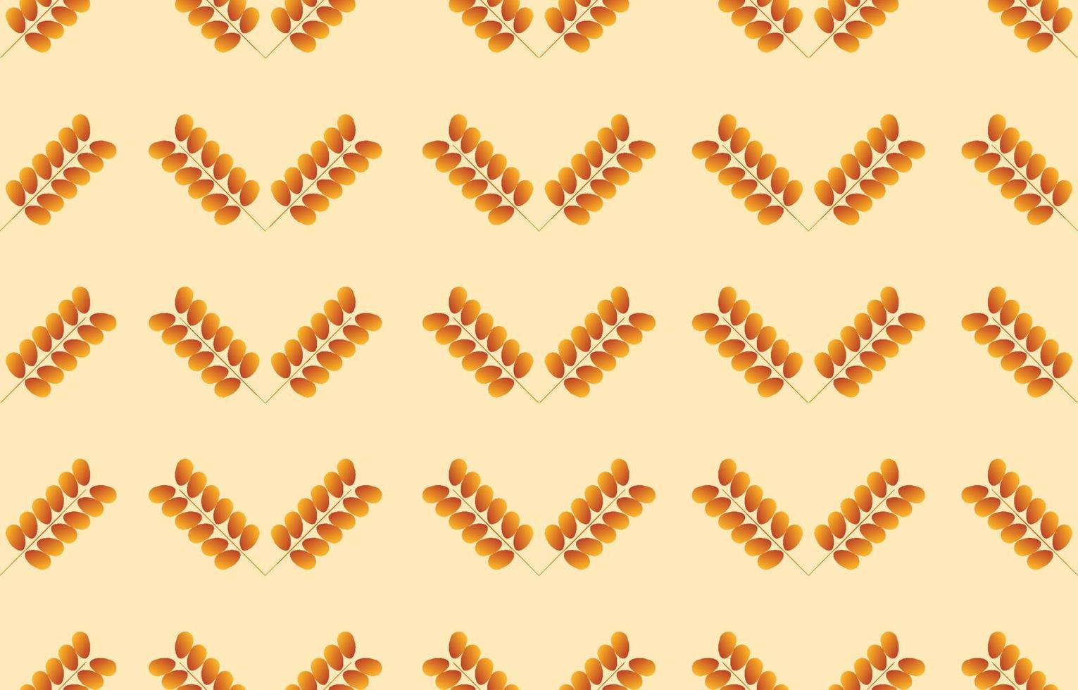 fabric Seamless pattern background of autumn concept yellow leaves, vector illustration.