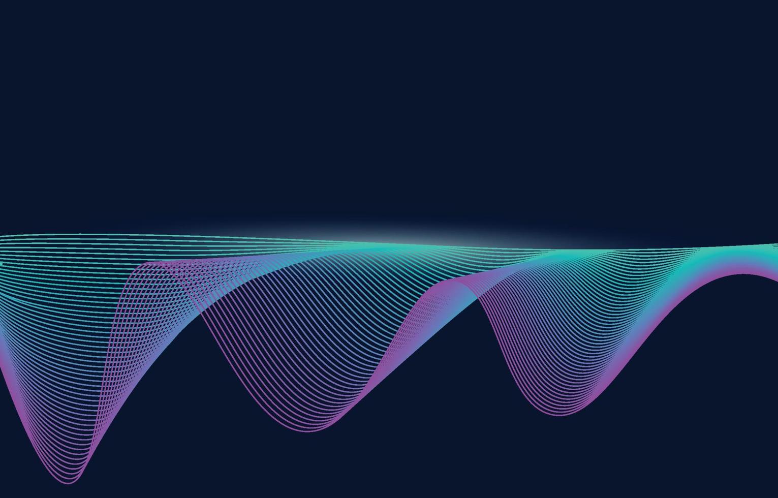 fondo abstracto, elemento de onda de línea, fondo de pantalla de ecualizador de espectro de sonido, ilustración de tecnología de partículas futuristas vectoriales. vector