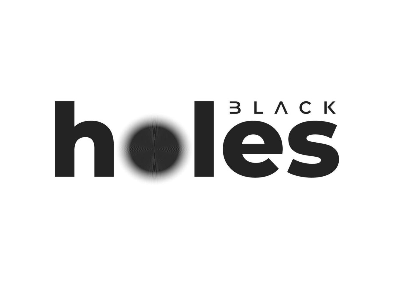 black holes logotype design idea vector