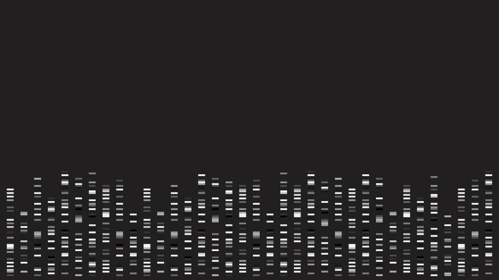 Genome Sciences Background of Fluorescent DNA Bands vector