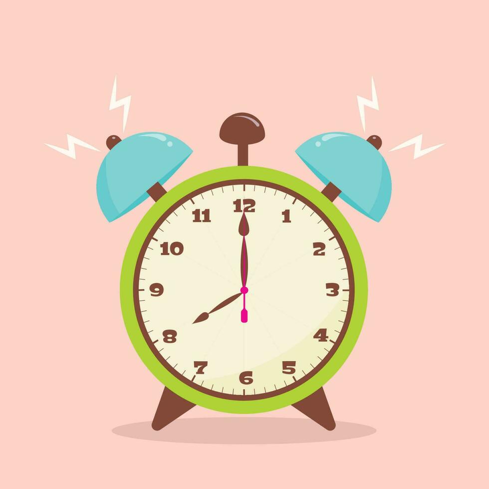 Vector Illustration Graphic of Retro Alarm Clock