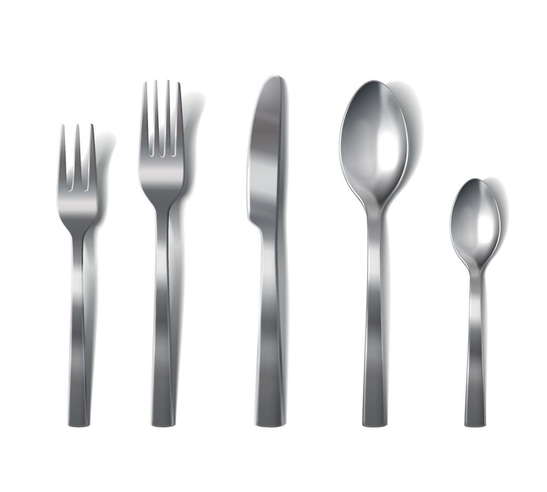 Dishware Realistic Set vector