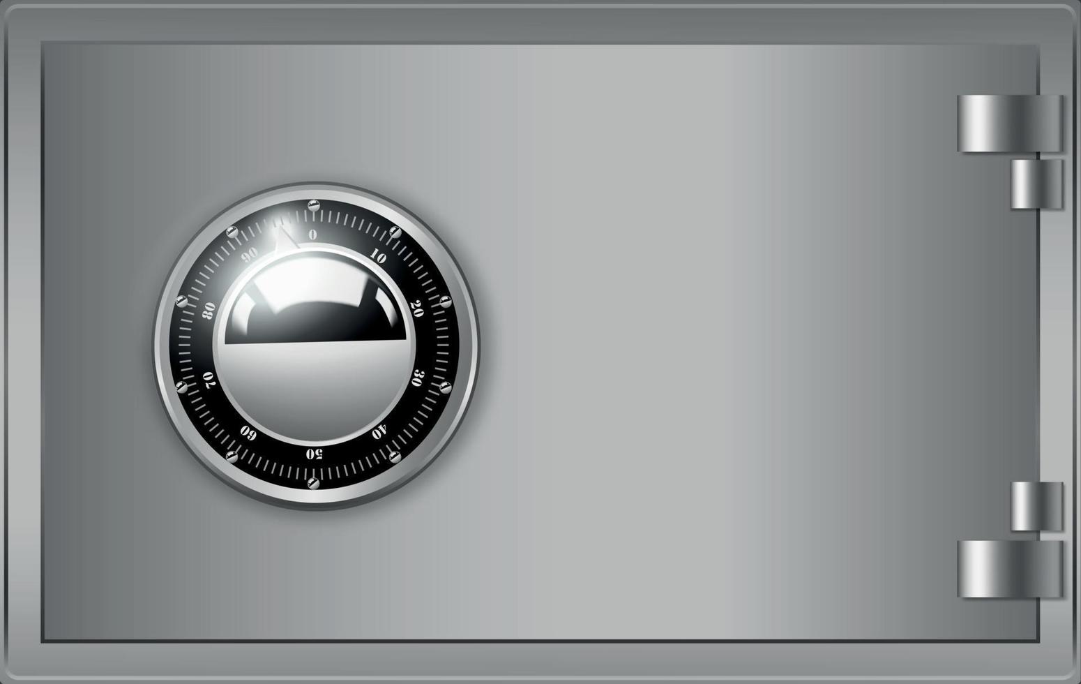 Realistic Bank Door vector