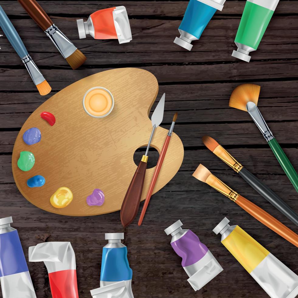 Painter Tools Background vector