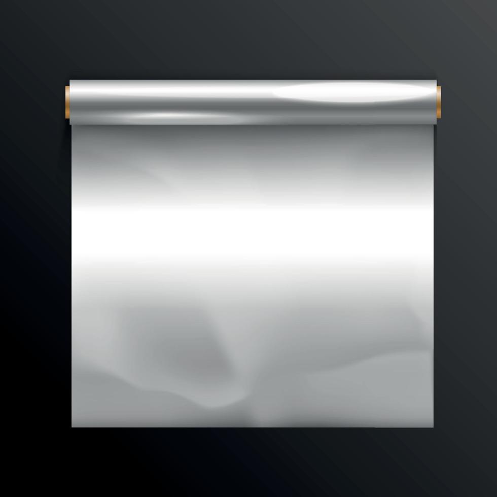 Aluminium Foil Rolls Concept vector