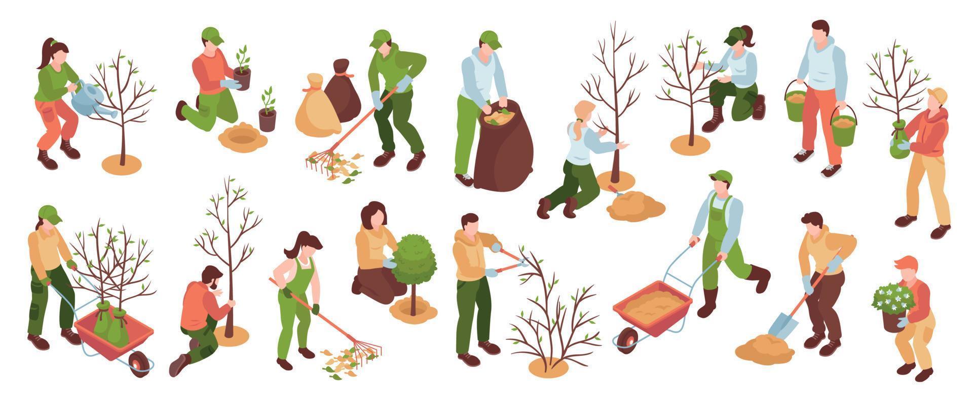 Spring Gardening Set vector