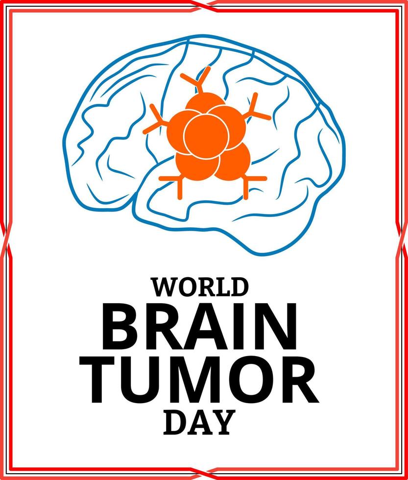 world brain tumor day vector