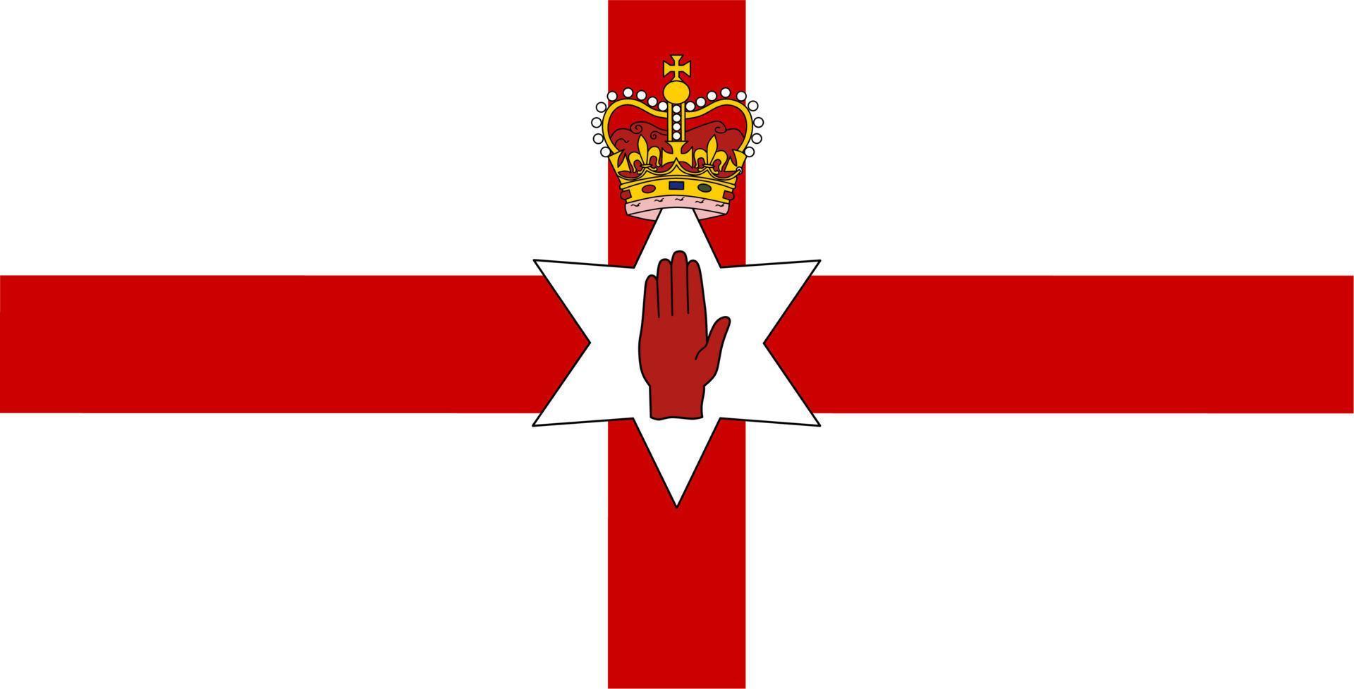 national flag of Northern Ireland vector