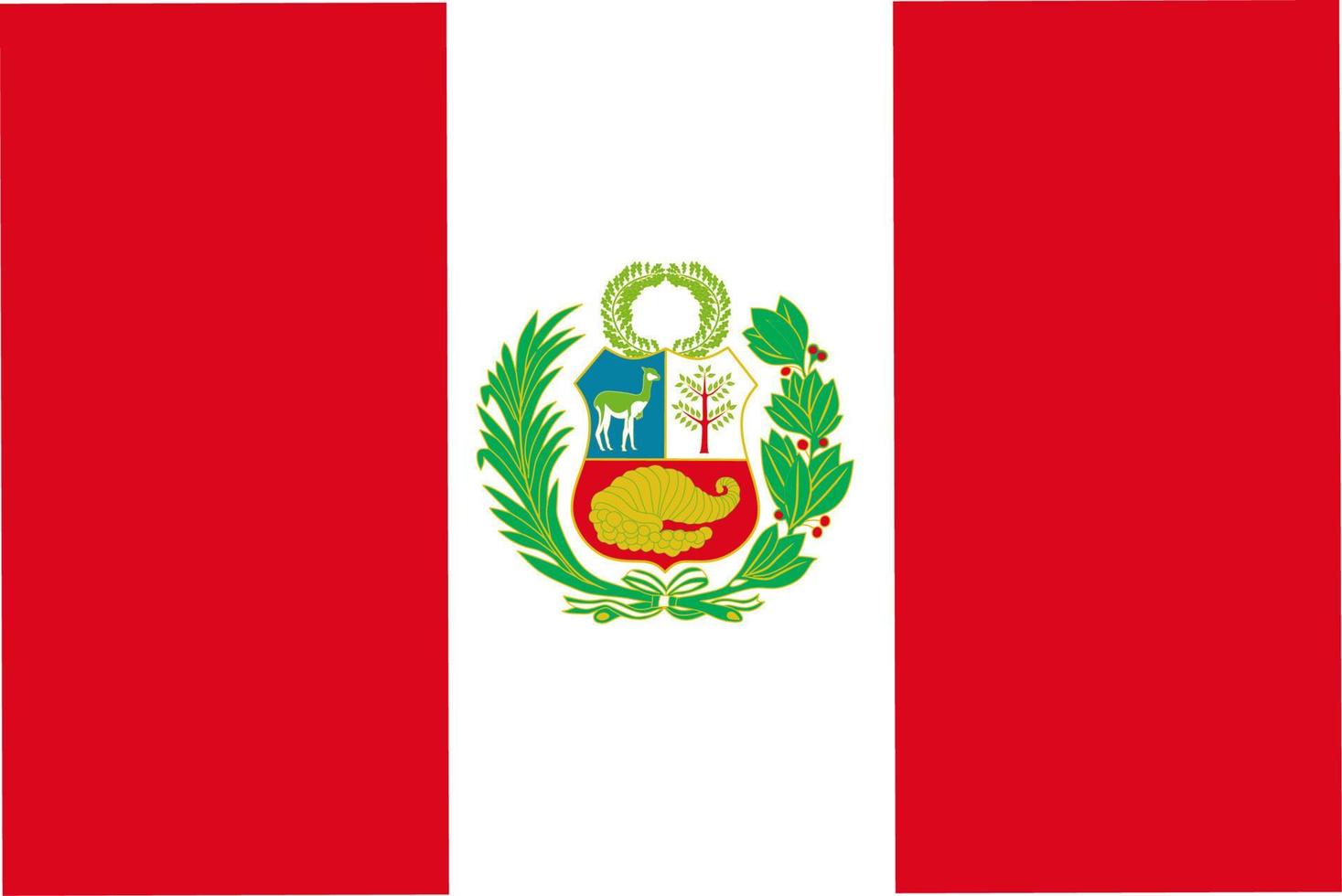 bandera nacional de peru vector