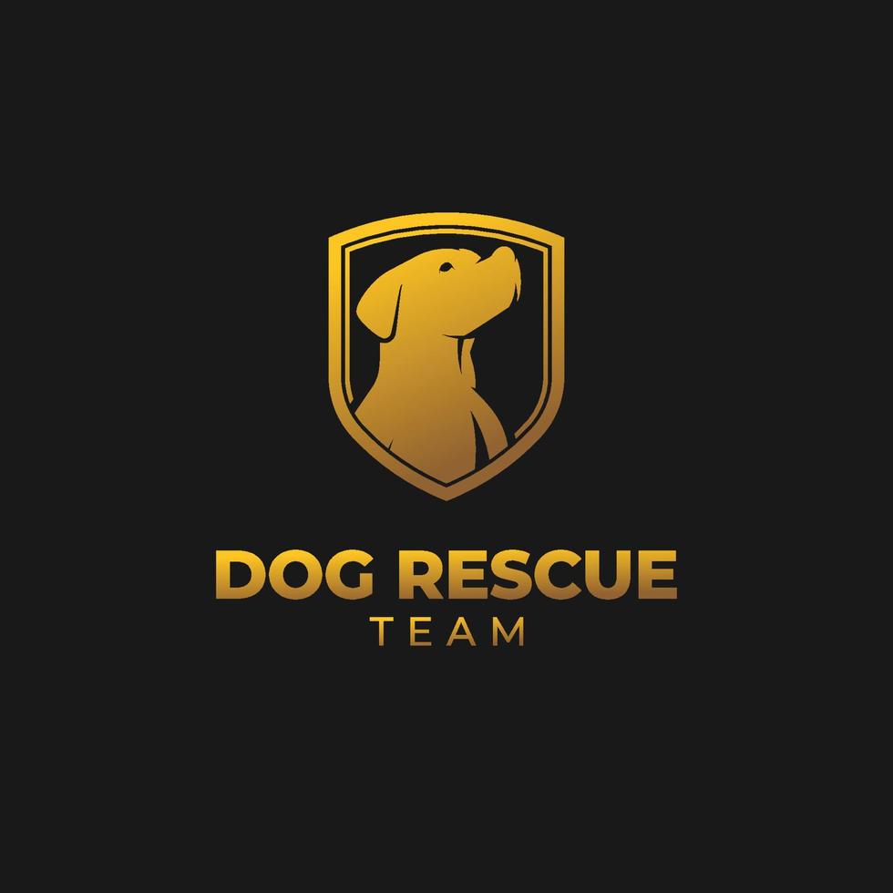 Dog Illustration Logo Vector