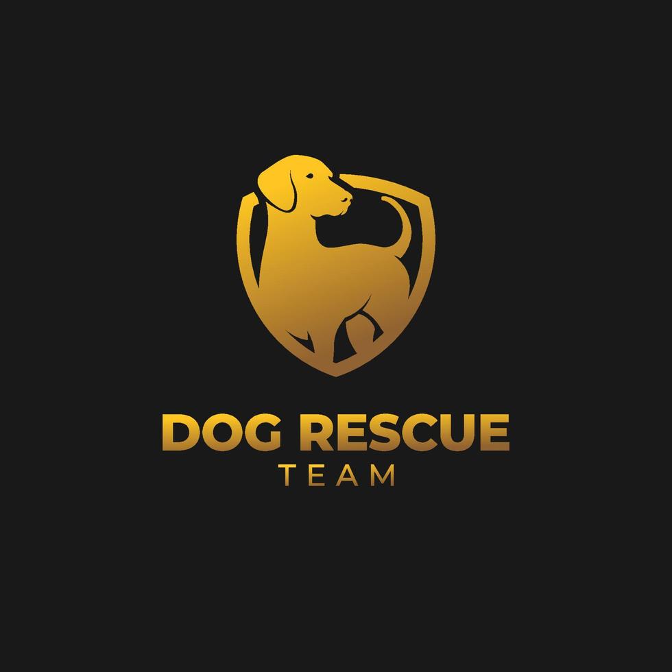 Dog Illustration Logo Vector