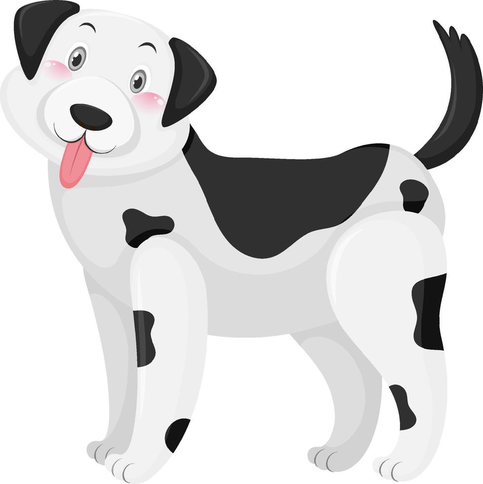 A dog with black colored spots marked vector