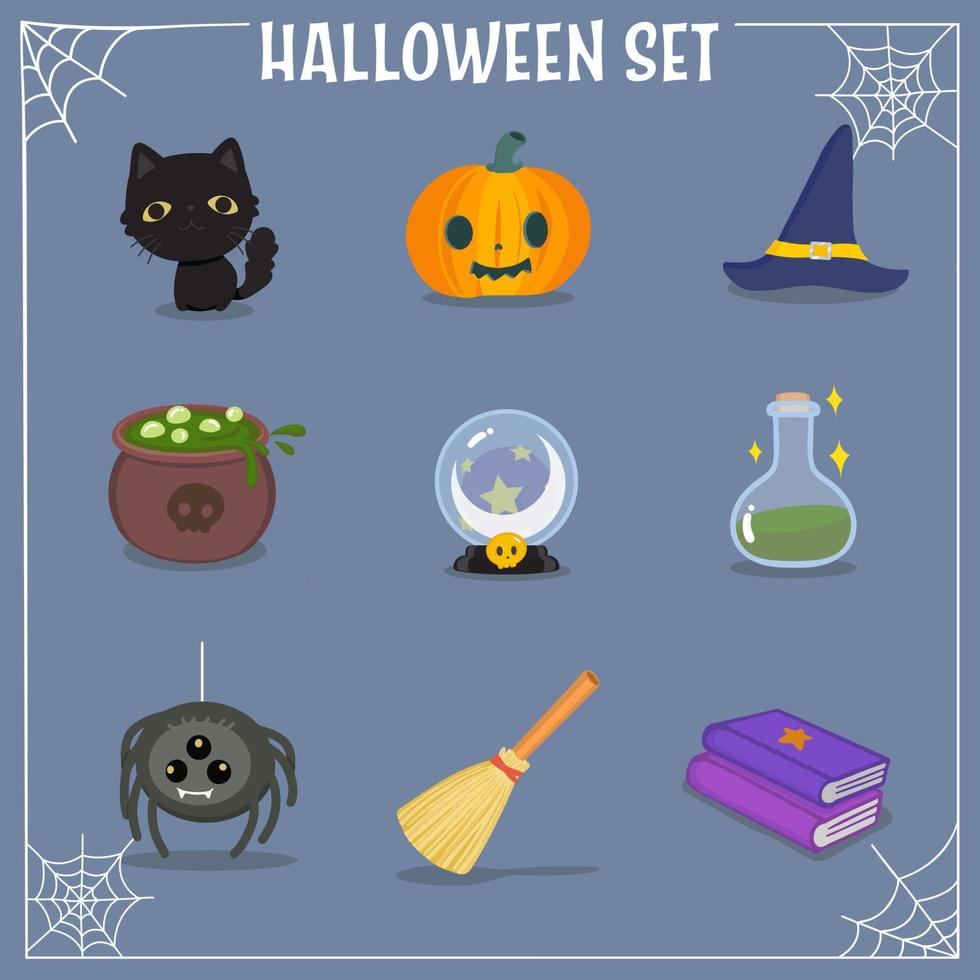 Vecter halloween set vector