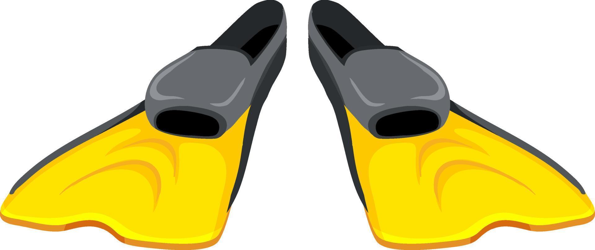 A pair of diving fins vector