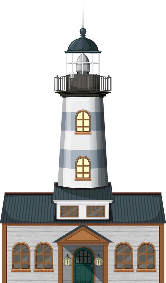 Lighthouse isolated on white background vector