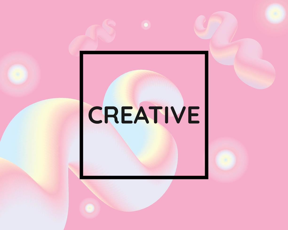 Abstract background 3D fluid gradient,Colorful and modern in summer season concepts ,vector illustation flow shapes. Liquid wave vector