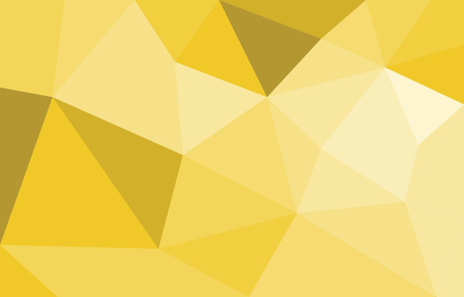 Abstract background of bright yellow low polygon geometric triangle shape, vector illustration, minimal style