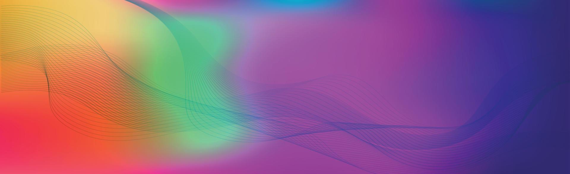 Panoramic abstract web background colorful gradient - Vector