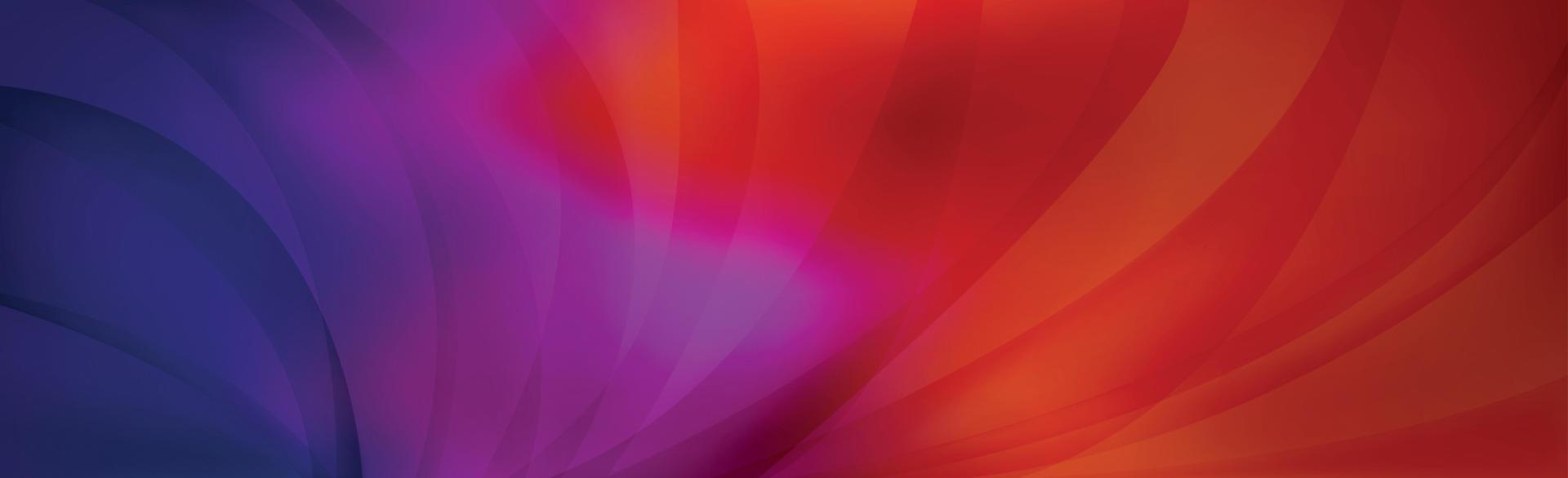 Panoramic abstract web background colorful gradient - Vector