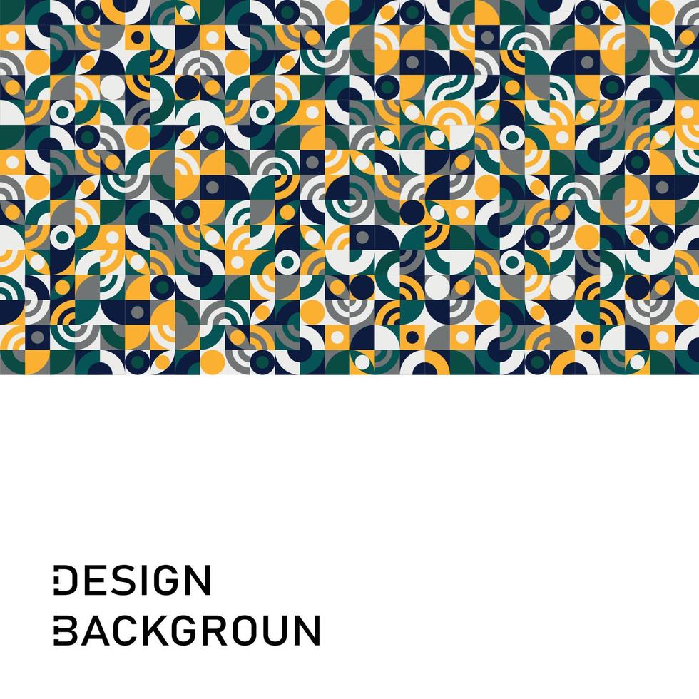 Background abstract shapes Bauhaus Modern geometric shapes triangles, square, circles of minimal shapes - Vector
