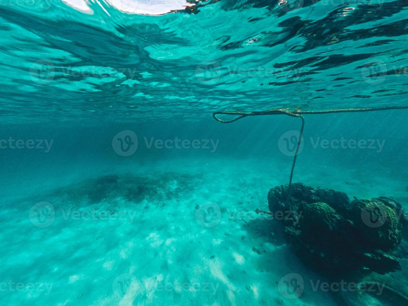 Underwater at the beach on the island photo