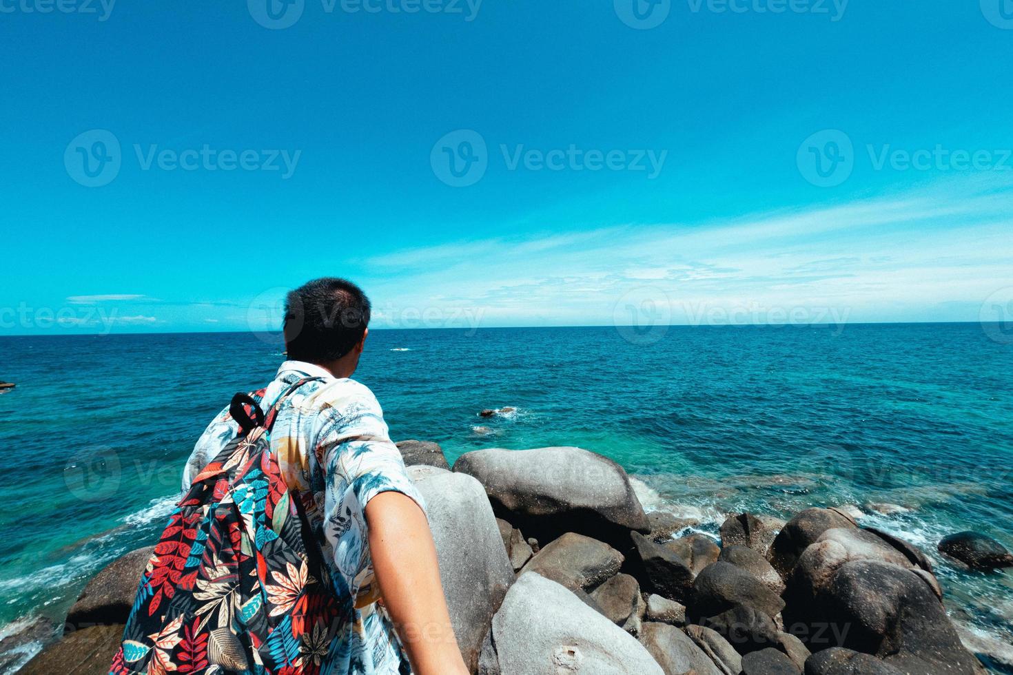 Travel to tropical islands in summer photo