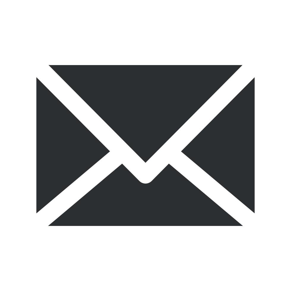 vector de icono de correo electrónico. servicios de correo de sobres. estilo plano en diseño de moda aislado sobre fondo blanco