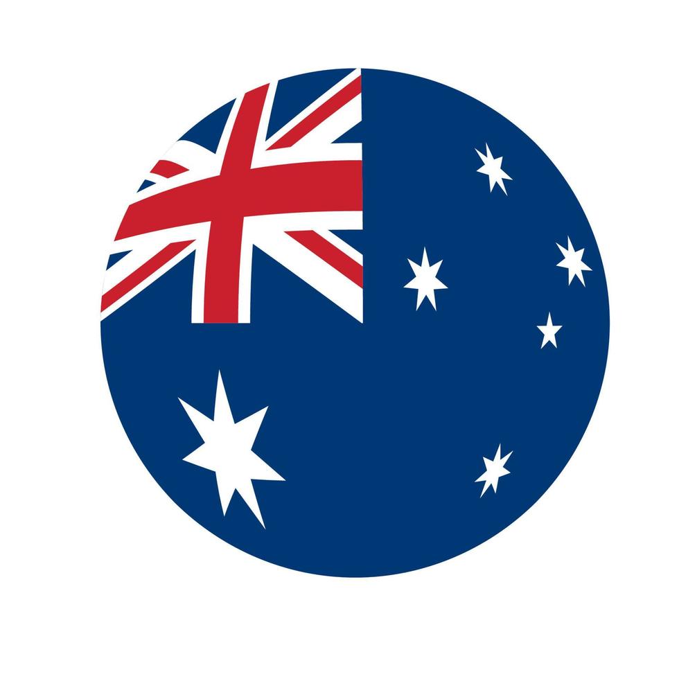 Australia flag - vector illustration on white background