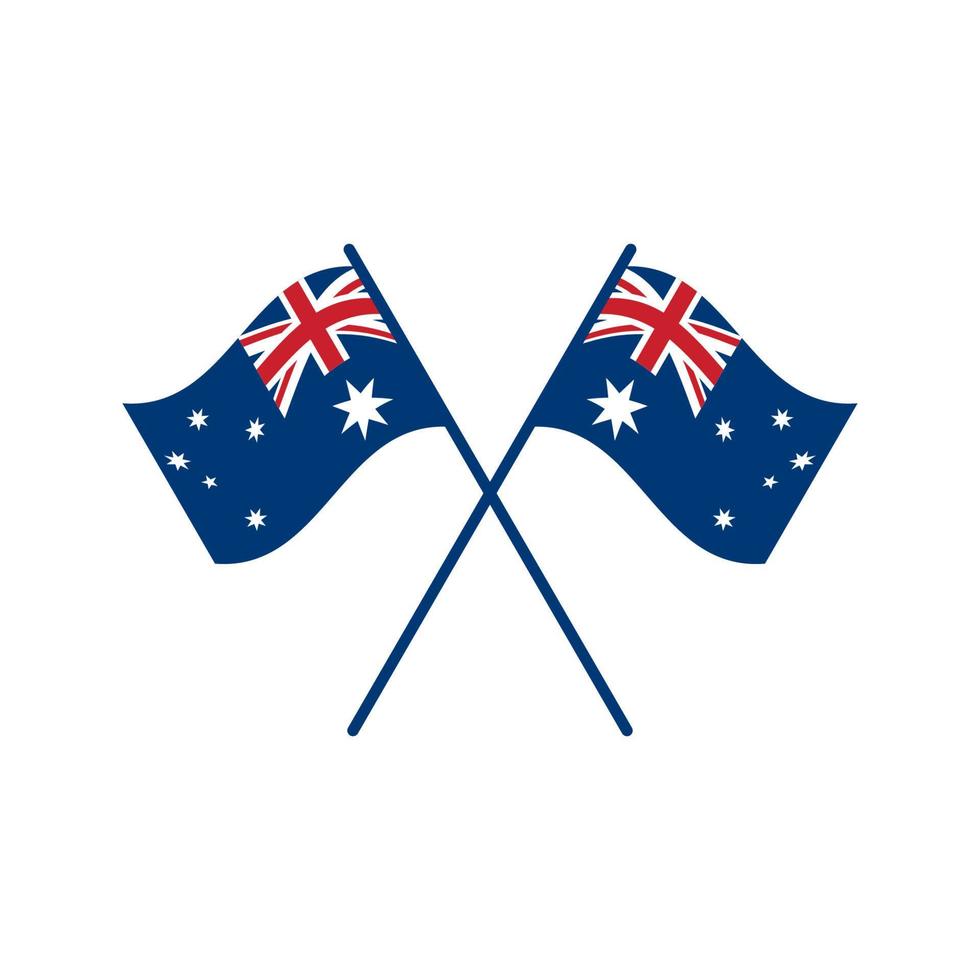 bandera original de australia. fondo vectorial vector