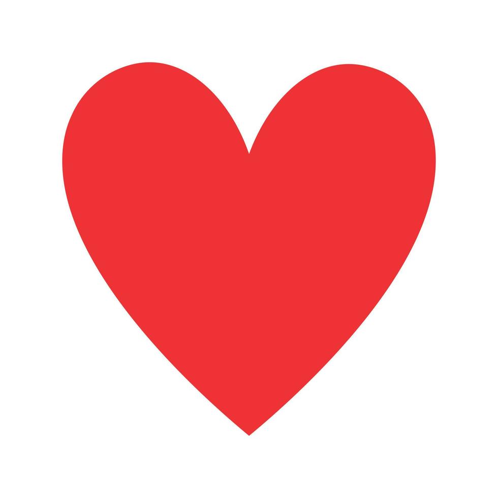 Romantic Heart Icon vector flat design in trendy style for Marriage Celebration