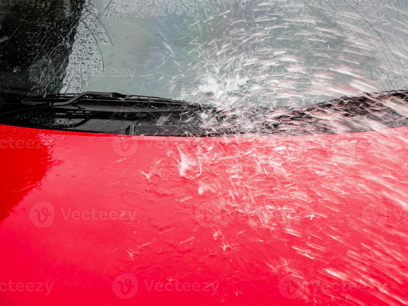 Car Washing close up photo