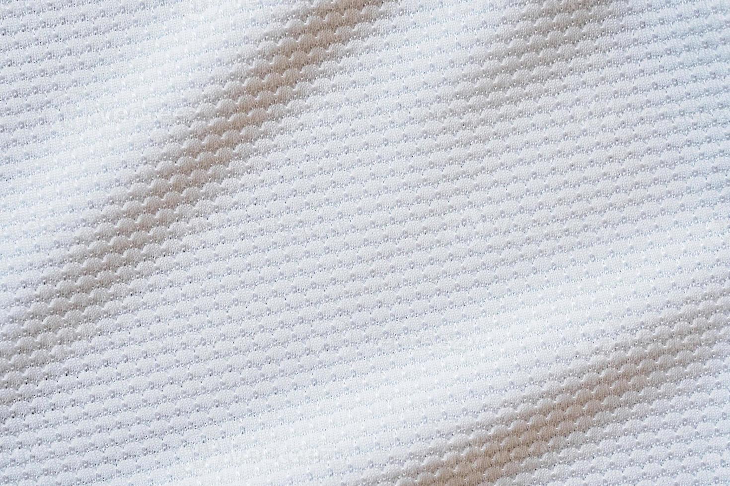 White football jersey clothing fabric texture sports wear background photo